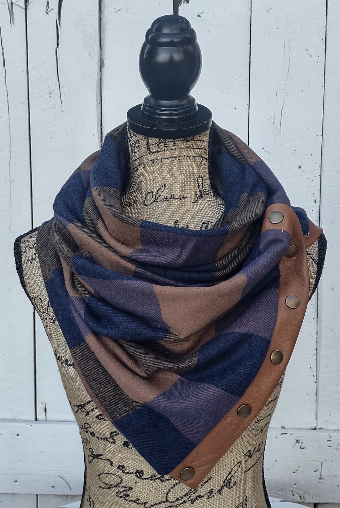 Navy/Brown Buffalo Plaid